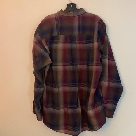 Vintage Van Heusen Plaid Shirt L - Picture 3 of 4